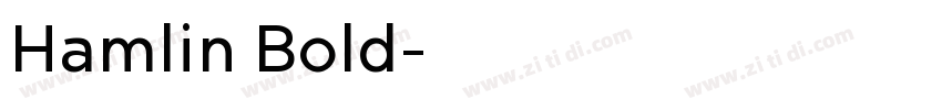 Hamlin Bold字体转换